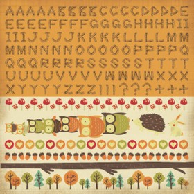 KaiserCraft - Tiny Woods Collection - 12x12" Sticker Sheet