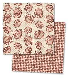 Teresa Collins - Now and Then - Red Flower - 12x12" Paper