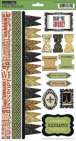 Teresa Collins - World Traveler Collection - Stickers Sheet