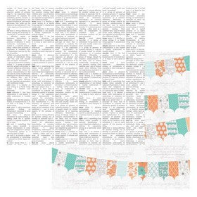 Teresa Collins - Tell Your Story Collection - Pennants - 12x12" Paper - YS1005