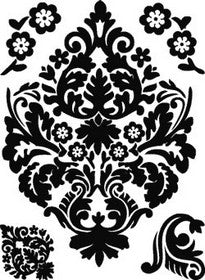 Technique Tuesday - Damask - Small - Clear Stamps - Wise Craft ...