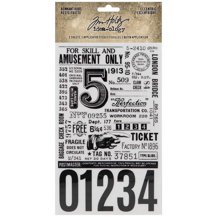 Idea-ology - Tim Holtz - Remnant Rubs - Eccentric