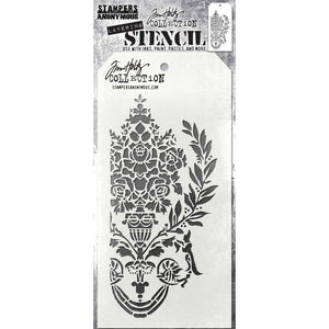 Stampers Anonymous - Tim Holtz - Layering Stencil - Crest