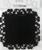 Bella - Uptown Girl Collection - Felt Frames - Square - Black
