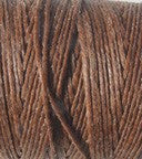Waxed Irish Linen Thread - Walnut Brown 2m