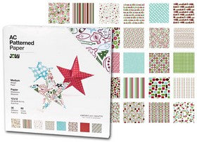 American Crafts - Paper Pack - 12x12" - Jolly Christmas