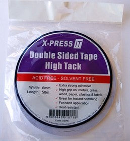 X-Press IT - Double Sided Tape 6mm - High Tack - 50m