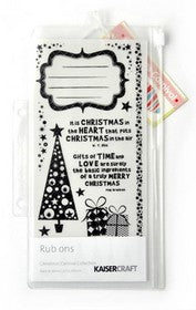KaiserCraft - Christmas Carnival Collection - Black and White Rubons